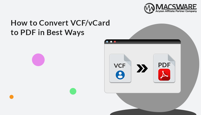 convert VCF to pdf